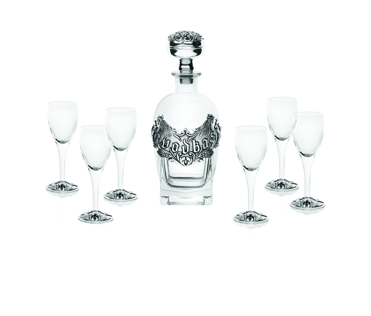 Luxus-Wodka-Set mit Dekanter & 6 Gläsern
