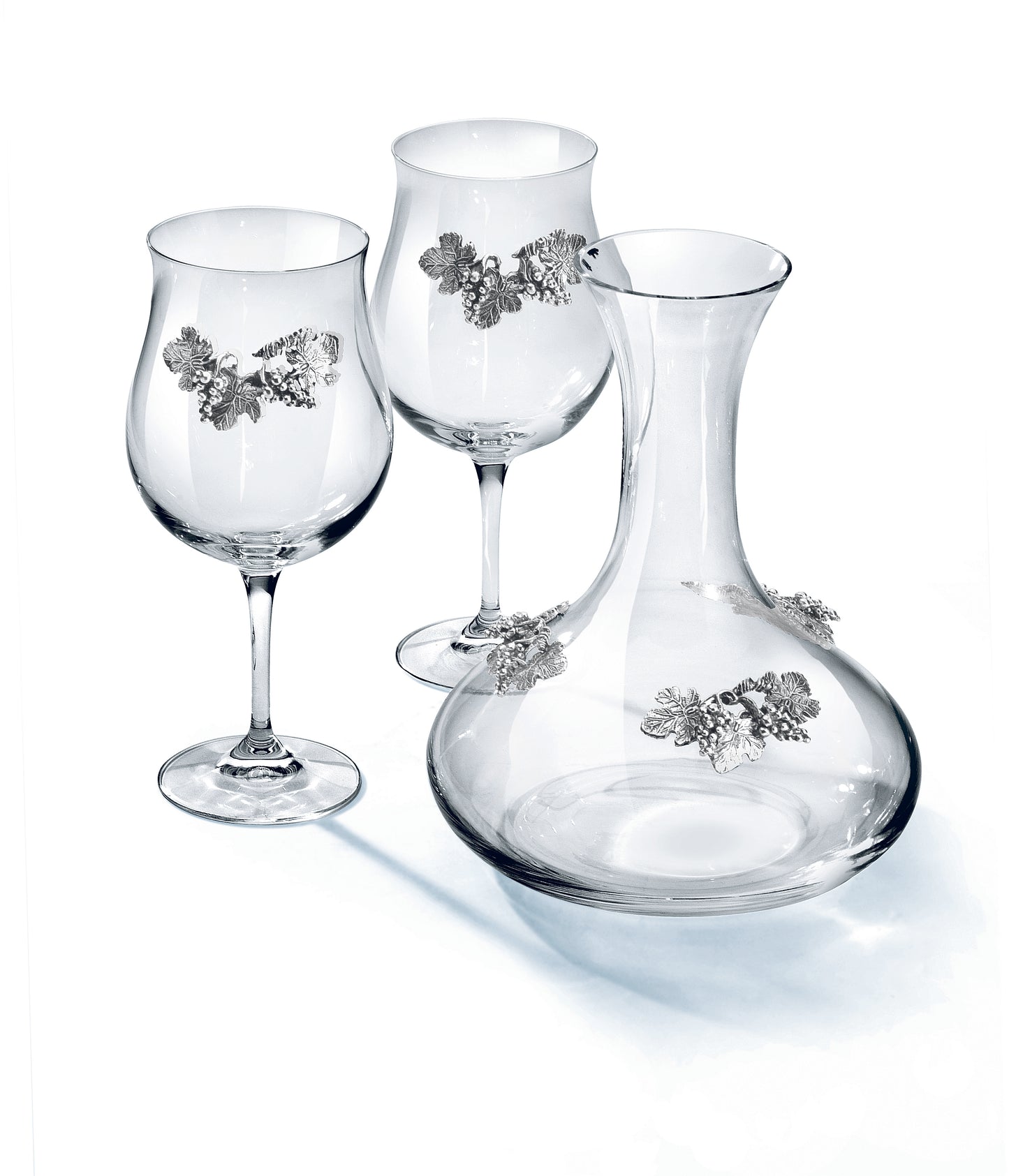 Uva Black 2-goblet Decanter wine set