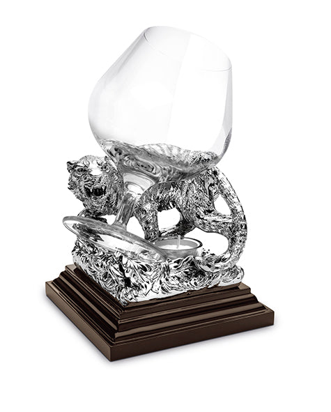 TIGER Cognac Warmer wooden base