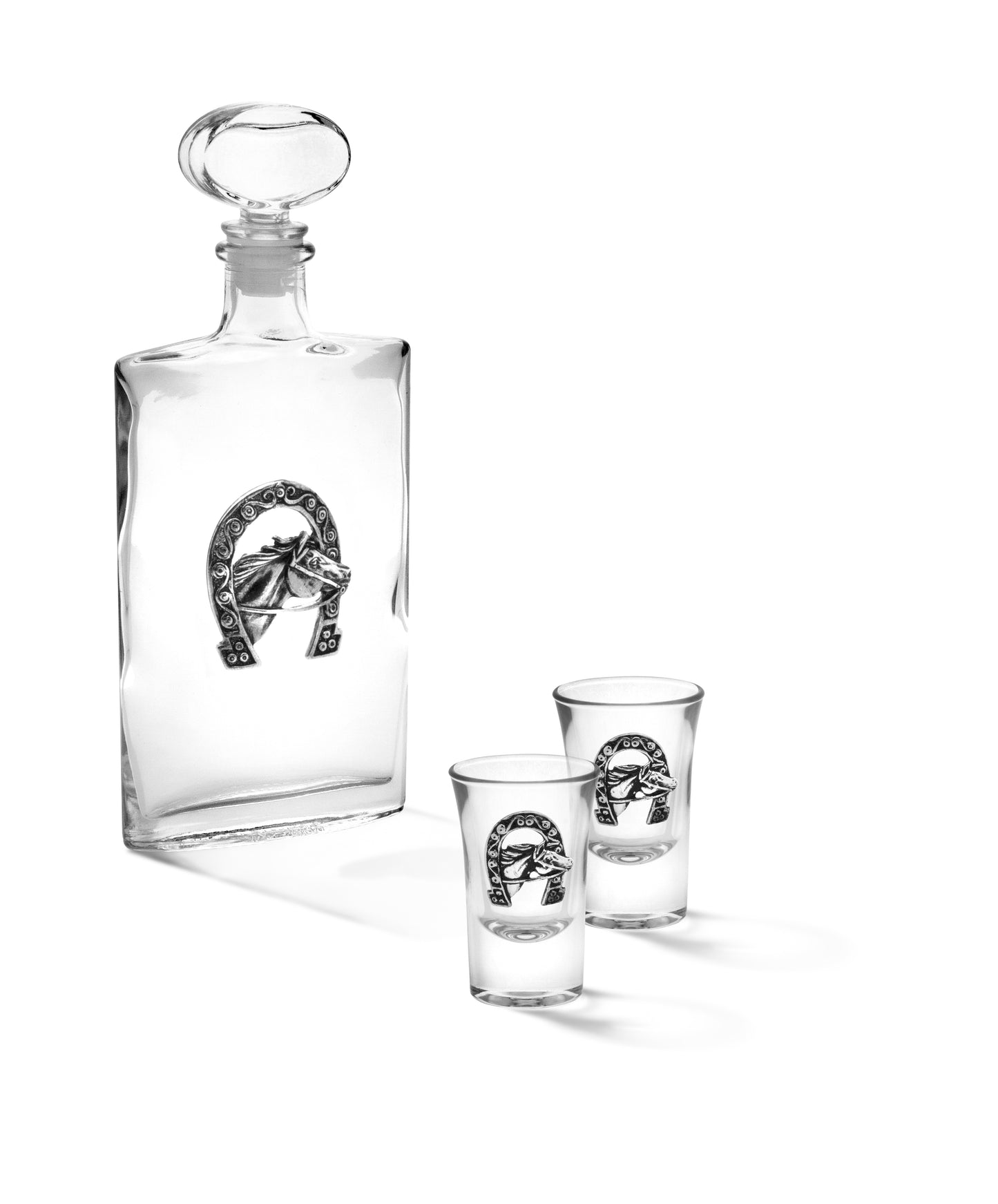 SET 2 Pcs WODKA "LUCKY" TARQUINIA QUADRA
