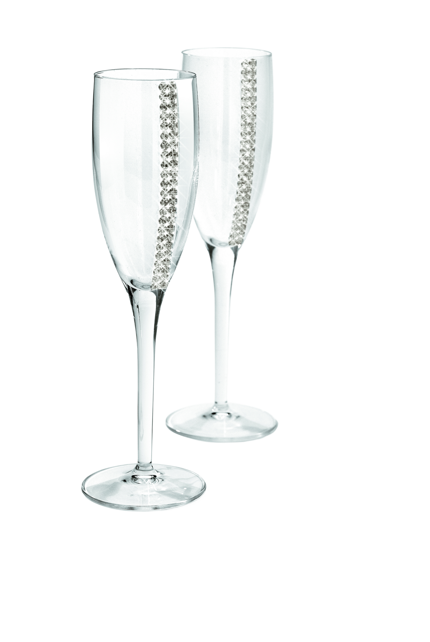 Luxury Crystal Champagne Flutes “Regina”