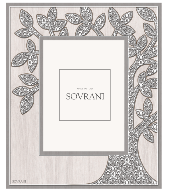 Wooden Photo Frane (with silver finishes)