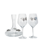 Luxuriöses Weindekanter-Set mit 2 Gläsern