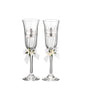 S/2 Champagne Glasses - Wedding rings