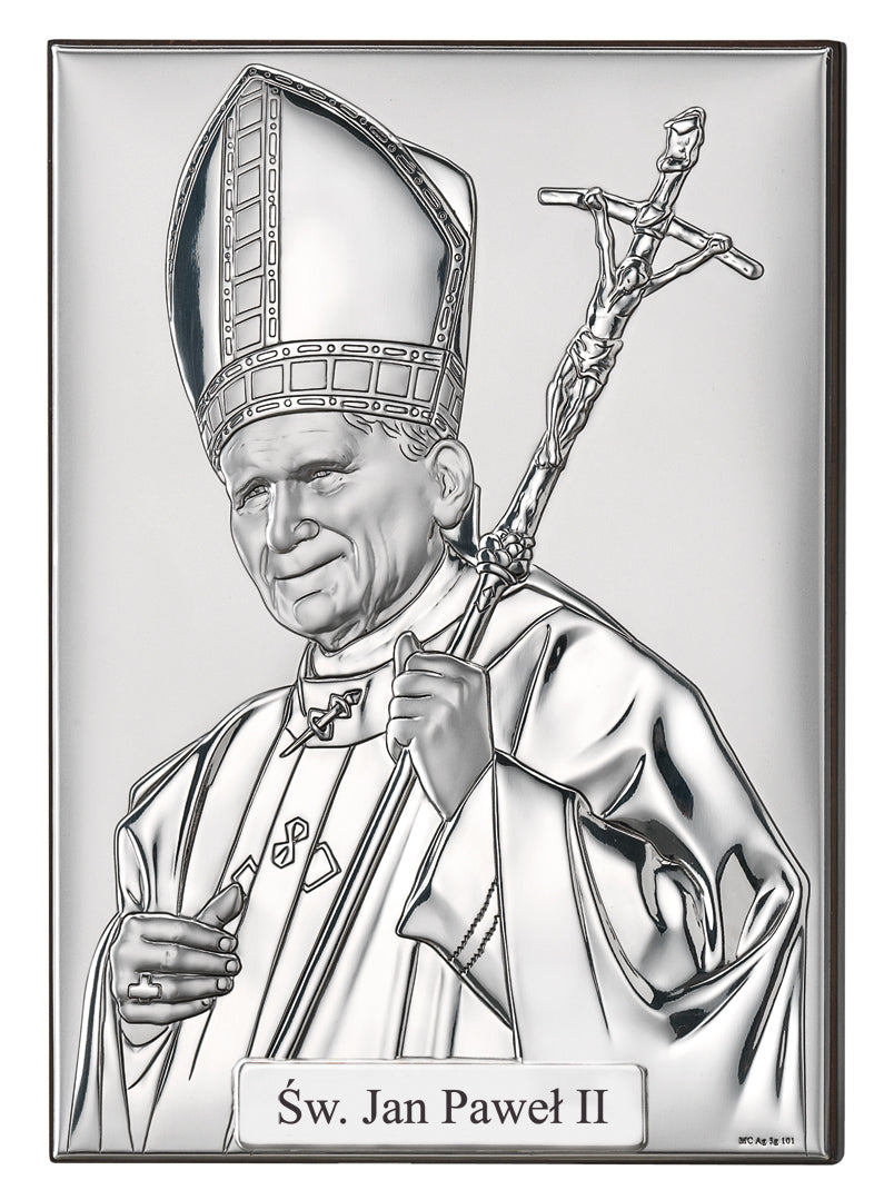 Heilige Tafel - "Heiliger Johannes Paul II" - Holzrückseite