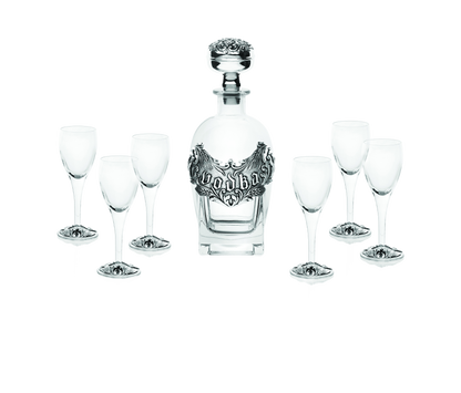 Luxus-Wodka-Set mit Dekanter & 6 Gläsern
