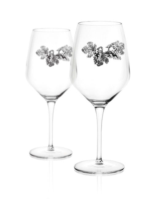 SET 6 WINE GLASSES  UVA BLACK