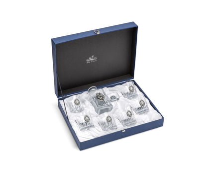 SET 6 WHISKY + FLASCHE ZEITLOS "LÖWE"