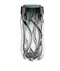 Kunstglasvase mit fließendem skulpturalen Design