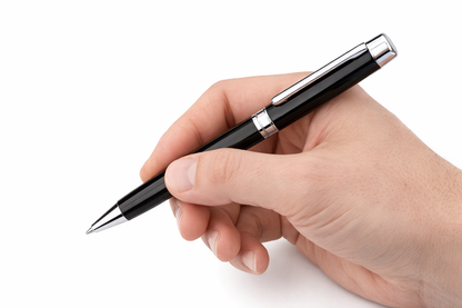 Sovrani Kugelschreiber Schwarz – Eleganter Schreibstift mit Geschenkbox