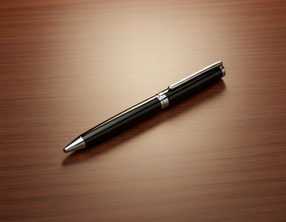 Sovrani Kugelschreiber Schwarz – Eleganter Schreibstift mit Geschenkbox