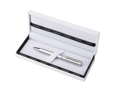 Sovrani Kugelschreiber Silber – Eleganter Schreibstift mit Geschenkbox