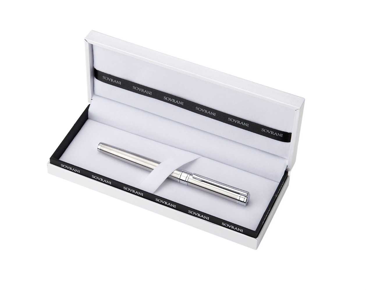 Sovrani Kugelschreiber Silber mit Gravur – Eleganter Schreibstift