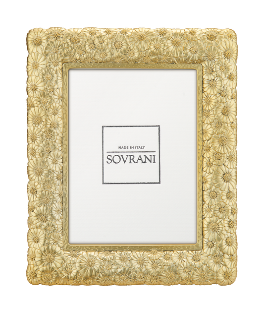 Sovrani R 520 ORO gold Italian floral photo frame for 15x20 cm photo with decorative relief design